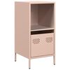 vidaXL skenkur bleikur 35x39x73,5 cm Kaldvalsa&eth; st&aacute;l