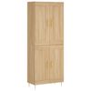 vidaXL Sk&aacute;pur Sonoma Eikarlitur 69,5x34x180 cm Samsettur Vi&eth;ur