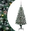 vidaXL Gervi j&oacute;latr&eacute; me&eth; 300 LED Gr&aelig;nn 180 cm PVC, st&aacute;l og plast