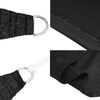 vidaXL Sólskyggni Sólsegl 160 g/m² Svart 3/4x2 m HDPE