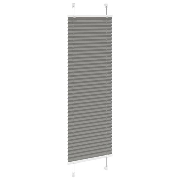 vidaXL Pleated Blind Antracite 50x150 cm Efni Breidd 49,4 cm Polyester