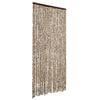 vidaXL Skord&yacute;ratjald Drappa&eth; og Br&uacute;n 100x200 cm &THORN;r&aelig;&eth;ir