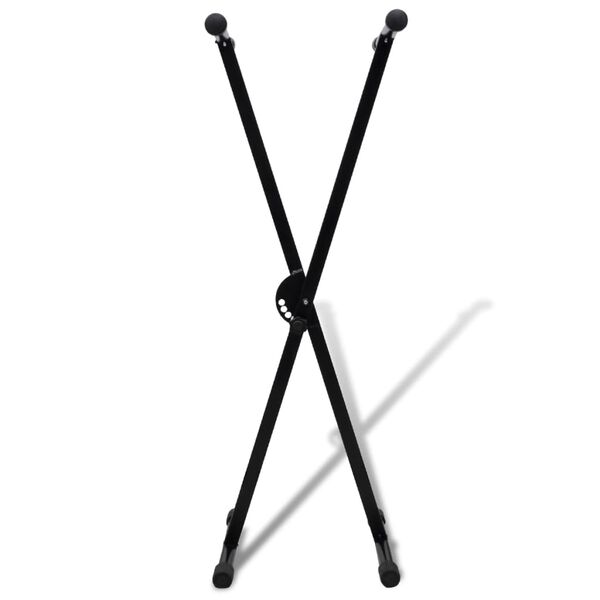 Stillanlegur Einfaldur Krossstífur Hljómborðsstandur X-Rammi