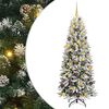 vidaXL Gervi j&oacute;latr&eacute; me&eth; 300 LED Hv&iacute;tt 180 cm PVC, Plast, St&aacute;l og PE