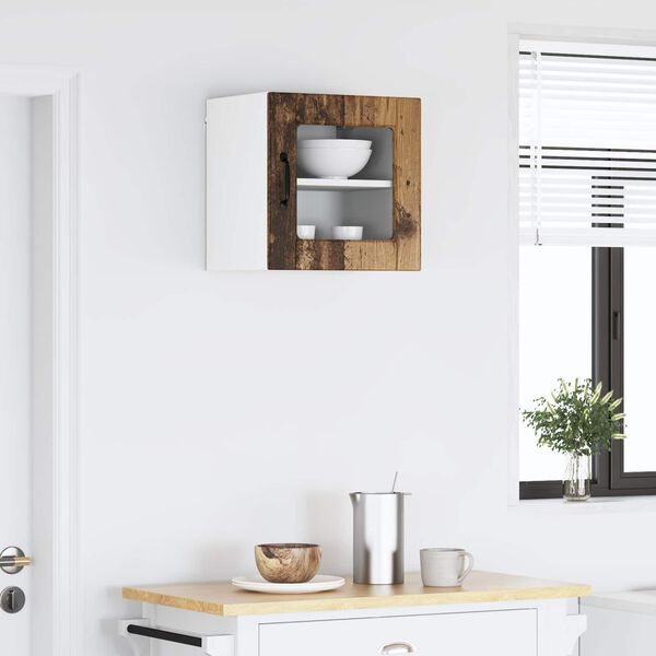 vidaXL Eldh&uacute;s sk&aacute;pur Gamalt timbur 40 x 31 x 40 cm Samsettur vi&eth;ur