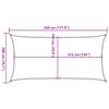 vidaXL Skyggnid&uacute;kur Segl 160 g/m&sup2; Rj&oacute;magulur 2x3,5 m HDPE