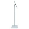 vidaXL Pedestal p&oacute;ststandur Silfur 32 x 27 x 119 cm PVC og steypt j&aacute;rn