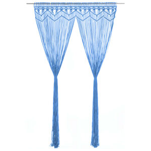 vidaXL Hn&yacute;tt Gard&iacute;na Bl&aacute; 140x240 cm B&oacute;mull