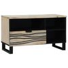 vidaXL TV einingar me&eth; sk&uacute;ffu Hv&iacute;tt 80 x 33 x 46 cm Samsettur vi&eth;ur