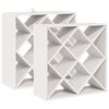vidaXL V&iacute;nrakki 2 pcs Hv&iacute;tt 62 x 25 x 62 cm Solid furuhikk