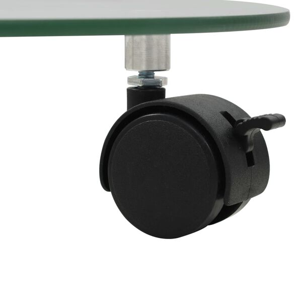 vidaXL Plönturennistandar 4 stk. 28 cm Hert Gler Hringlaga