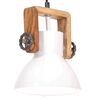 vidaXL Hengilampi &iacute; I&eth;na&eth;arst&iacute;l 25 W Hv&iacute;tur Hringlaga 19 cm E27