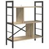 vidaXL Hilla Sonoma Eik 75 x 30 x 91 cm Samsettur vi&eth;ur