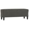 vidaXL Bekkur 100x35x41 cm D&ouml;kkgr&aacute;tt Flauel