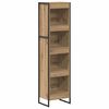 vidaXL B&oacute;kask&aacute;pur Listama&eth;ur Eik 40 x 30 x 155 cm Samsettur vi&eth;ur