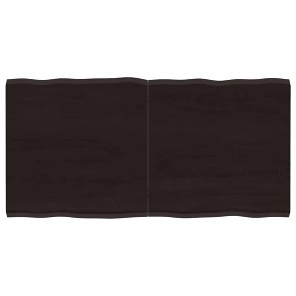 vidaXL Bor&eth;plata D&ouml;kkgr&aacute; 120x60x(2-4) cm Me&eth;h&ouml;ndlu&eth; N&aacute;tt&uacute;rul. Br&uacute;nir