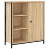 vidaXL Skenkur Sonoma Eik 70x30x80 cm Samsettur Vi&eth;ur
