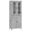 vidaXL H&aacute;r Sk&aacute;pur Steypugr&aacute;r 69,5x34x180 cm Samsettur Vi&eth;ur