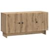 vidaXL Sj&oacute;nvarpssk&aacute;pur Handverkseik 99 x 34,5 x 50 cm Samsettur vi&eth;ur