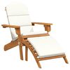 vidaXL Adirondack Gar&eth;st&oacute;ll me&eth; F&oacute;tskemli Gegnheilum Vi&eth;i Akas&iacute;u