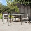 vidaXL Garðmáltíðarborð Hvítt 190 x 90 x 75 cm pólýrattan