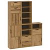 vidaXL Hli&eth;arsk&aacute;pur 5 stk ODDA 40x24x79 cm Gegnheil Fura