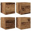 vidaXL Vegghengdur sj&oacute;nvarpssk&aacute;pur Gamall vi&eth;ur 30,5 x 30 x 30 cm