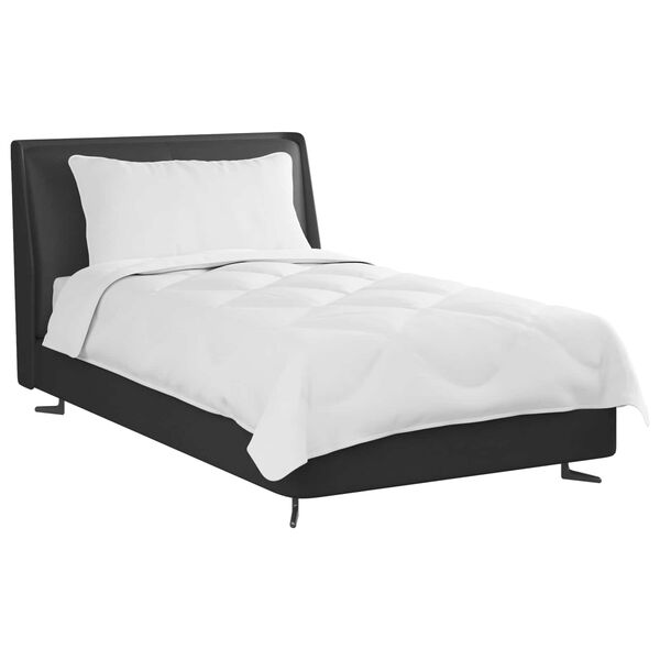 vidaXL S&aelig;ng me&eth; kodda 2 pcs Hv&iacute;tt M&iacute;kr&oacute;f&iacute;ber