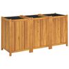 vidaXL Gar&eth;pl&ouml;ntuker me&eth; F&oacute;&eth;ri 150x50x75 cm Gegnheill Akas&iacute;uvi&eth;ur
