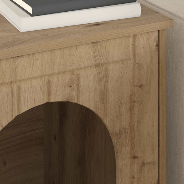 vidaXL Katta h&uacute;s Listama&eth;ur Eik 53 x 52 x 62 cm Samsettur vi&eth;ur