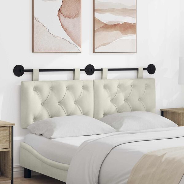 vidaXL Hengisk&aacute;li Vegghengt Rj&oacute;malitur 150 x 55 x 7 cm Flauel