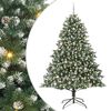 vidaXL Gervi j&oacute;latr&eacute; me&eth; 300 LED Gr&aelig;nn 240 cm PVC, plast og st&aacute;l