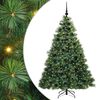 vidaXL Gervi j&oacute;latr&eacute; me&eth; 300 LED me&eth; standi Gr&aelig;nn 180 cm PE og PVC