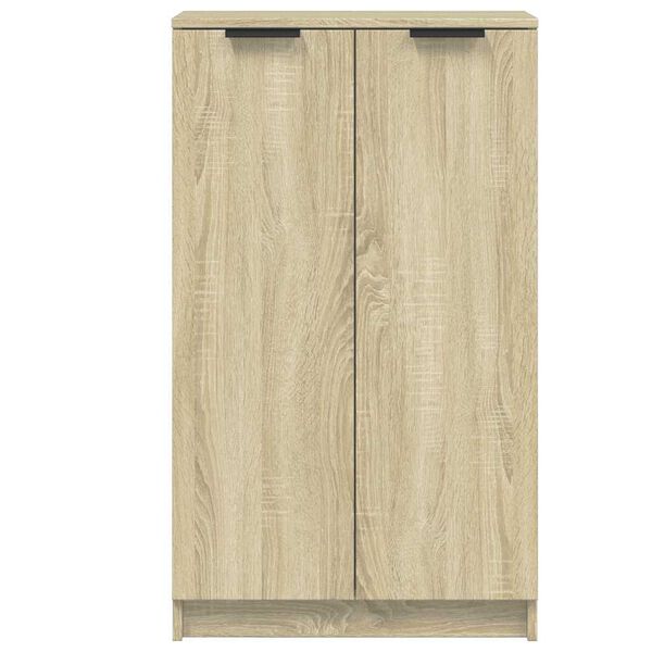 vidaXL Sk&oacute;sk&aacute;pur Sonoma Eikarlitur 59x35x100,5 cm Samsettur Vi&eth;ur