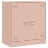 vidaXL Skenkur Bleikur 67x39x73 cm St&aacute;l