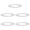 vidaXL hentar fyrir Flat tr&eacute;hringi 5 pcs Silfur &Oslash;40 / 70 cm