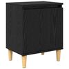 vidaXL Noat&ouml;flu sk&aacute;pur Svartur Eik 40 x 30 x 50 cm Samsettur vi&eth;ur