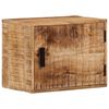 vidaXL Vegghengdur N&aacute;ttbor&eth;ssk&aacute;pur 40x30x25 cm Gegnheill Mang&oacute;vi&eth;ur