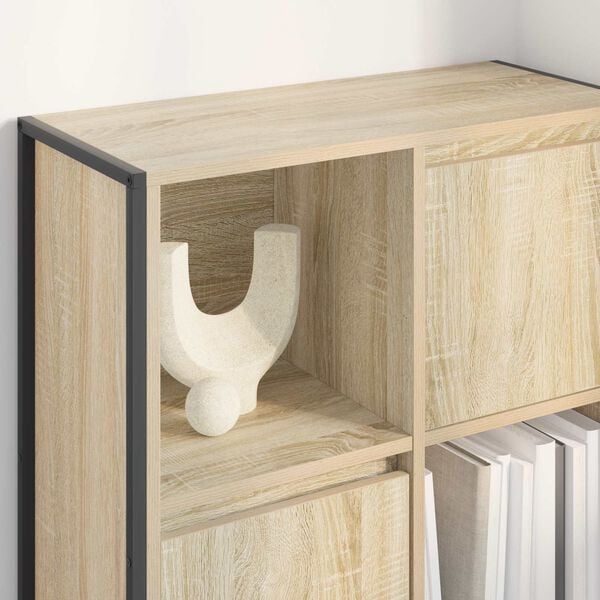 vidaXL B&oacute;kask&aacute;pur Sonoma 68 x 30 x 108.5 cm Samsettur vi&eth;ur