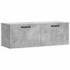 vidaXL Veggsk&aacute;pur Steypugr&aacute;r 100x36,5x35 cm Samsettur Vi&eth;ur