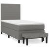 vidaXL H&oacute;lfa&eth; Springr&uacute;m me&eth; D&yacute;nu D&ouml;kkgr&aacute;tt 80x200 cm Tauefni