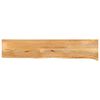 vidaXL Bor&eth;plata me&eth; N&aacute;tt&uacute;rulegum Br&uacute;num 160x20x3,8 cm Mang&oacute;vi&eth;ur