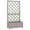 vidaXL Rimlapl&ouml;ntuker Gr&aacute;tt 70x30x135 cm Gegnheill &THORN;inur