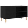 vidaXL Pl&ouml;tusk&aacute;pur Sv&ouml;rt eik 84,5 x 38 x 48 cm Samsettur vi&eth;ur