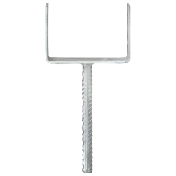 vidaXL Gir&eth;ingarfestingar 6 stk Silfurlita&eth;ar 12x6x30cm Sinkh&uacute;&eth;a&eth; St&aacute;l