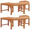 vidaXL Tr&eacute; bekkur 2 pcs N&aacute;tt&uacute;rulegur 160 x 80 x 45cm