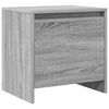 vidaXL N&aacute;ttbor&eth; Gr&aacute;tt Sonoma 45x34x44,5 cm Samsettur Vi&eth;ur