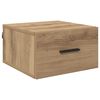 vidaXL Noat&ouml;flu sk&aacute;pur handverkseik 35 x 35 x 20 cm Samsettur vi&eth;ur