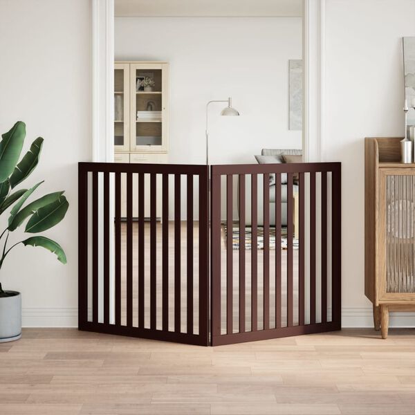 vidaXL Hundahli&eth; Fellanlegt 2 &THORN;il Br&uacute;nt 160 cm &ouml;sp