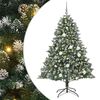 vidaXL Gervi j&oacute;latr&eacute; me&eth; 300 LED Gr&aelig;nn 180 cm PVC, plast og st&aacute;l